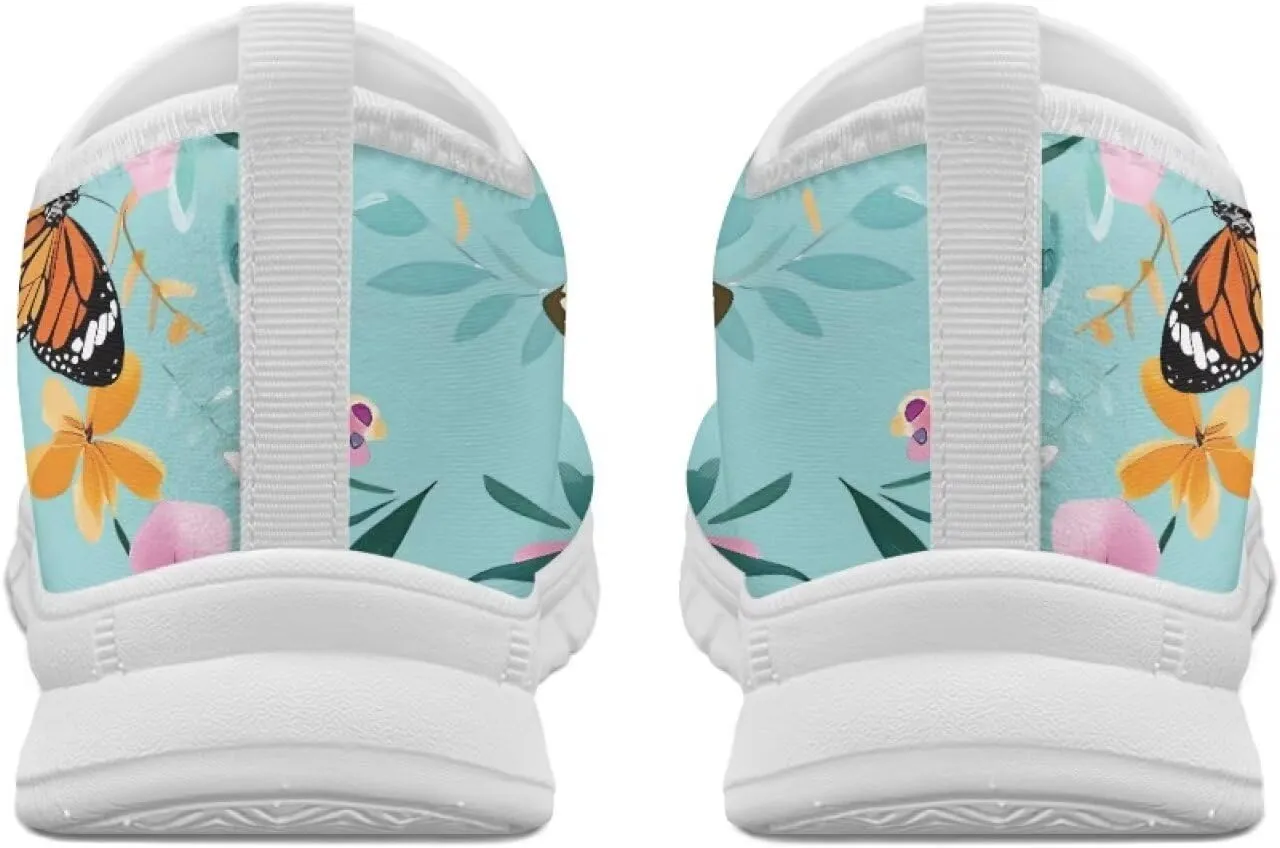 Women Fashion Slip On Sneakers Lightweight Walking Travel Outdoor Shoes for Ladies Slip On Mesh Loafers Flat Casual Shoes