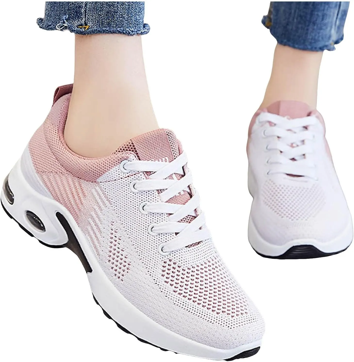 Women Orthopedic Sneakers Slip On Walking Shoes Air Running Shoes Non Slip Walking Sneakers Mesh Air Cushion Sneakers