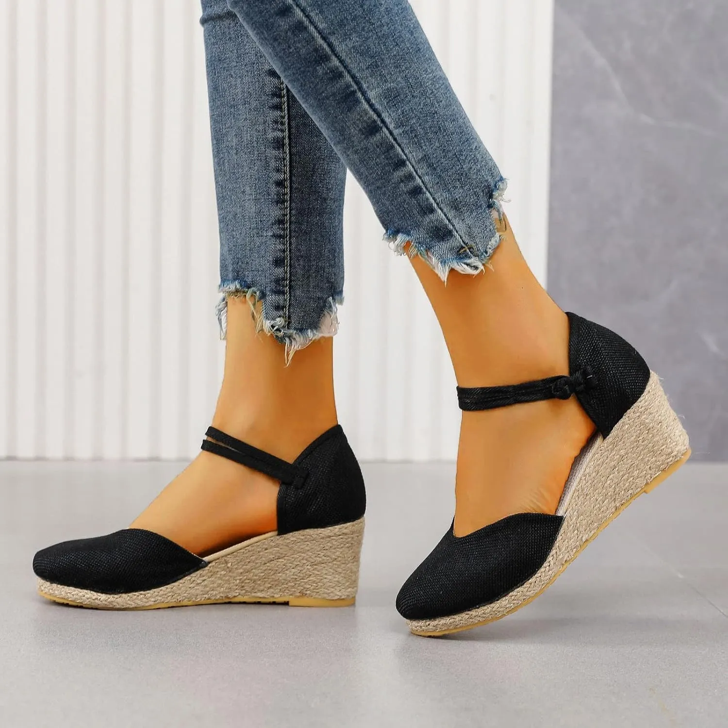Women Wedge Sandals Summer Casual Flatform Platform Wedge Slides for Women Women's Orthopedic Sandals