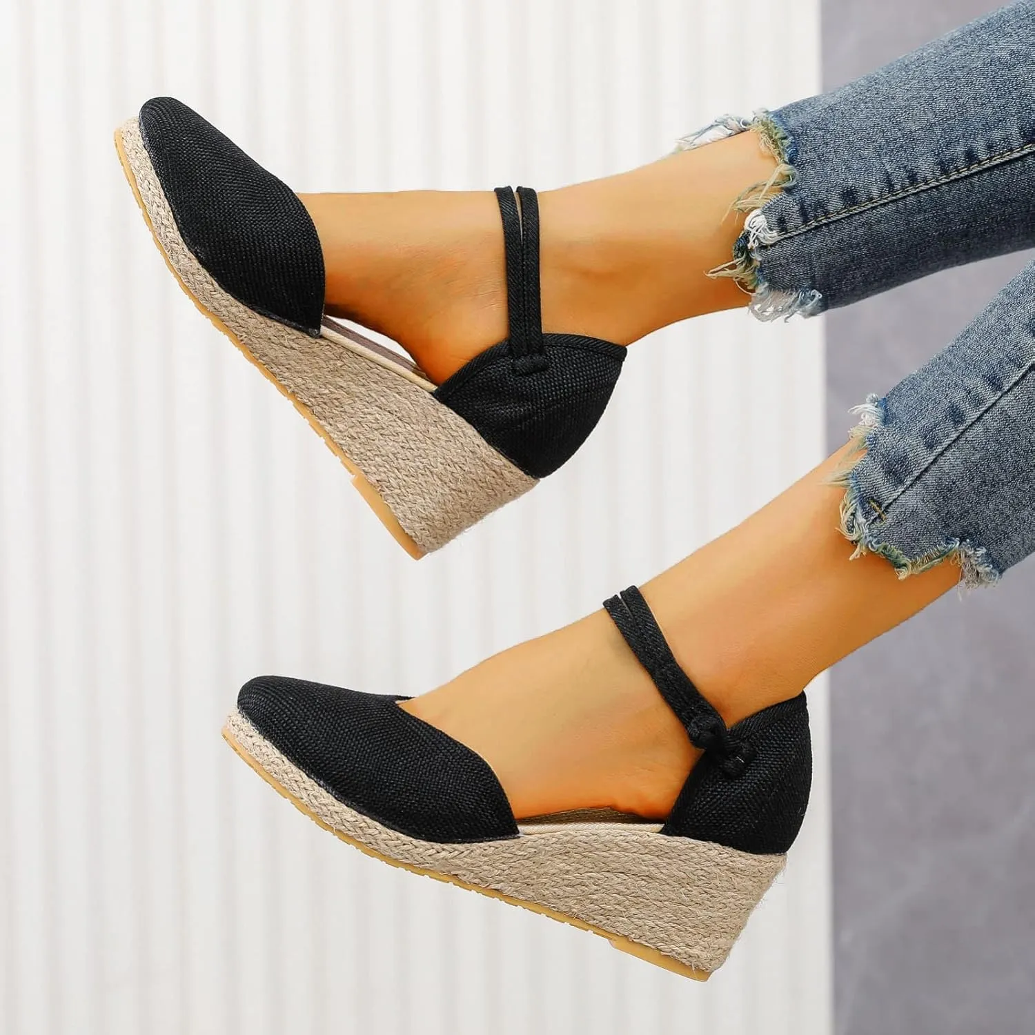 Women Wedge Sandals Summer Casual Flatform Platform Wedge Slides for Women Women's Orthopedic Sandals