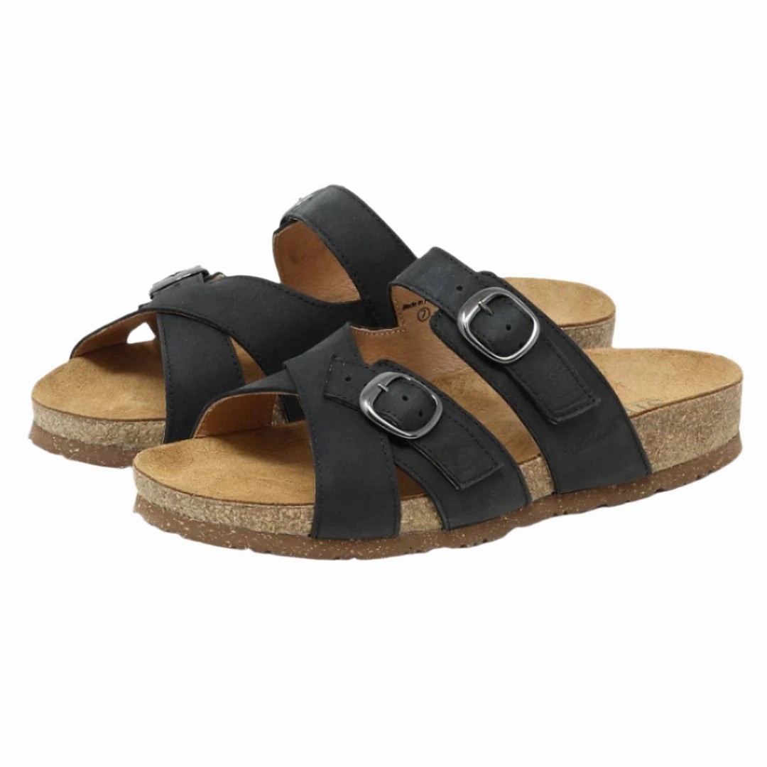 Women's Heidi Leather Sandal - Wide Strap Design