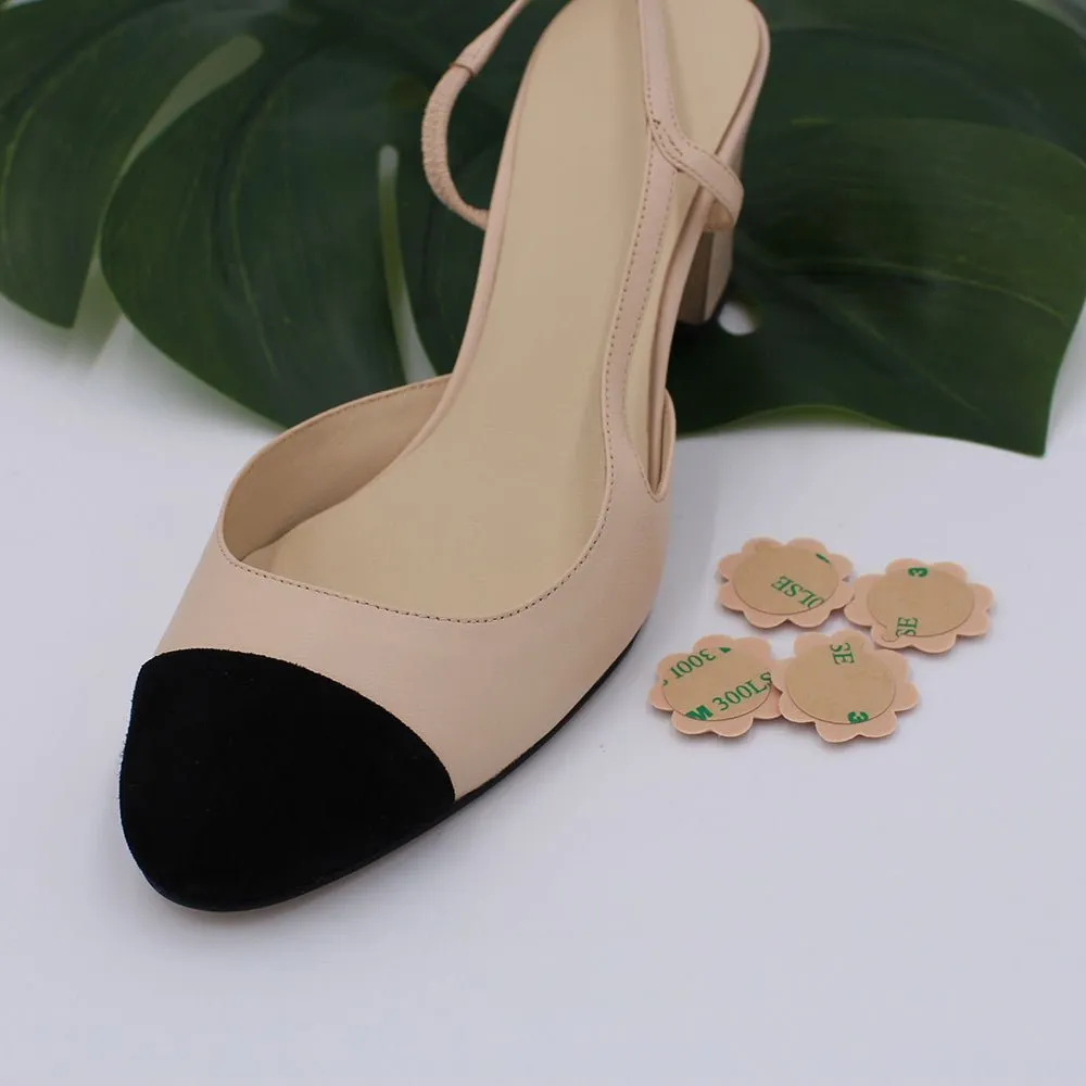 Women's All-Day Comfort Insoles Bundle -1: One Pair Full Length and One Pair of 3/4th Insole with 4 Flower-Shaped Cushion Insoles (FREE 4pcs Flower Spots and 1 Pair 3/4th Sole Spot Insole)