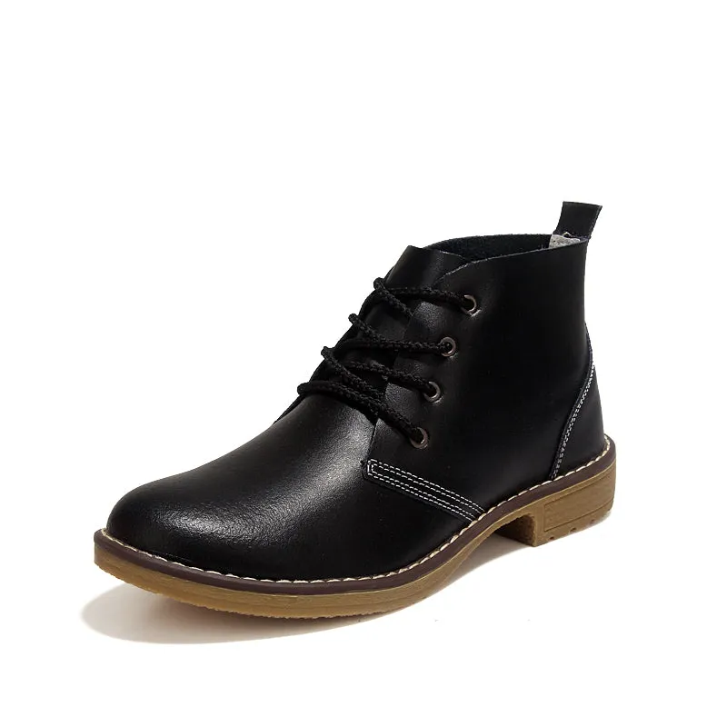 Women's Autumn Genuine Leather Motorcycle Boots