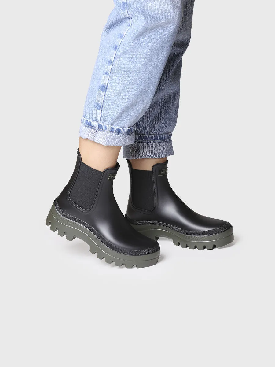 Women's Chelsea-style Rain Ankle Boot in Khaki - COVENT