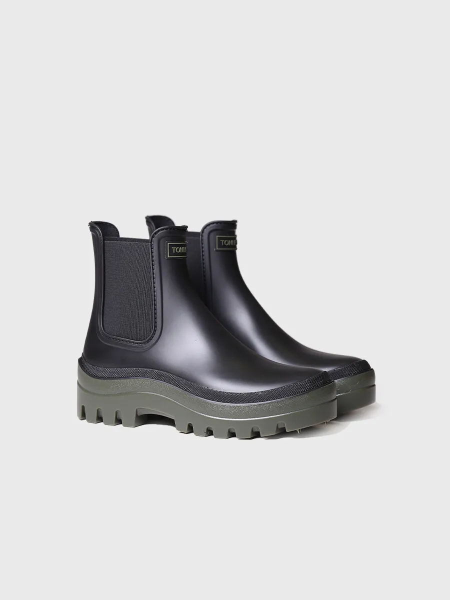 Women's Chelsea-style Rain Ankle Boot in Khaki - COVENT