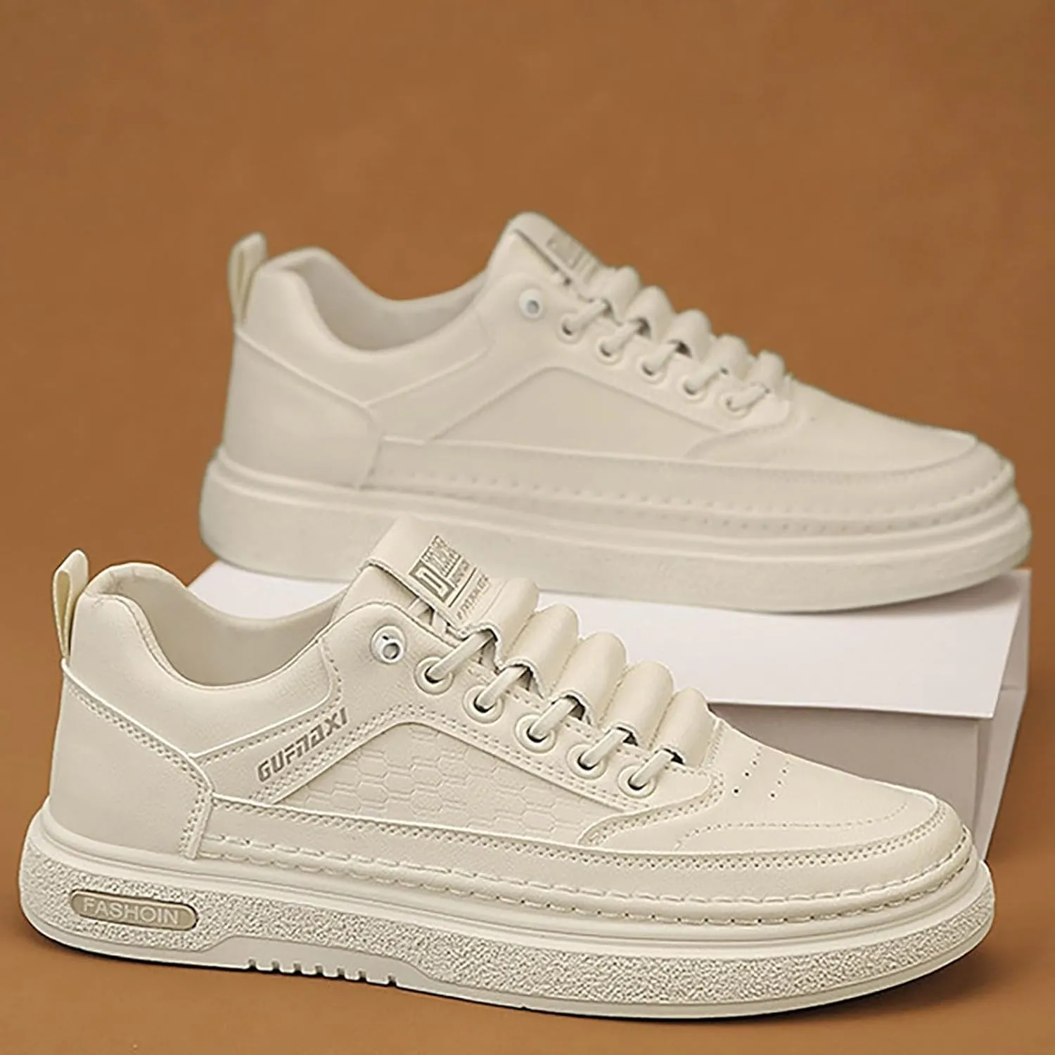 Women's Fashion Sneakers Casual Shoes with Platform Low Top Chunky Design Lace Up for Walking and Tennis