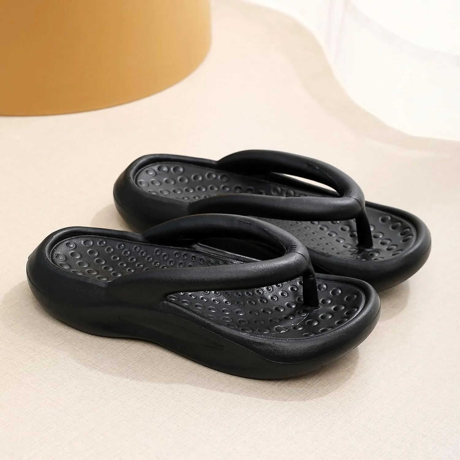 Womens Flip Flops,Mens Thong Sandal,Summer Beach Quick Dyring Slippers with Arch Support, Comfortable Non Slip Soft Thick Sole Dorm Room House Gym Pool Sandals,Couple Shower Shoes