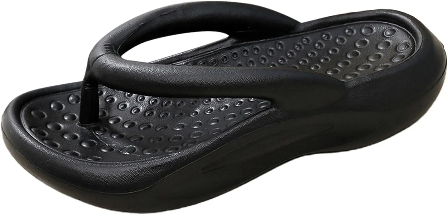 Womens Flip Flops,Mens Thong Sandal,Summer Beach Quick Dyring Slippers with Arch Support, Comfortable Non Slip Soft Thick Sole Dorm Room House Gym Pool Sandals,Couple Shower Shoes