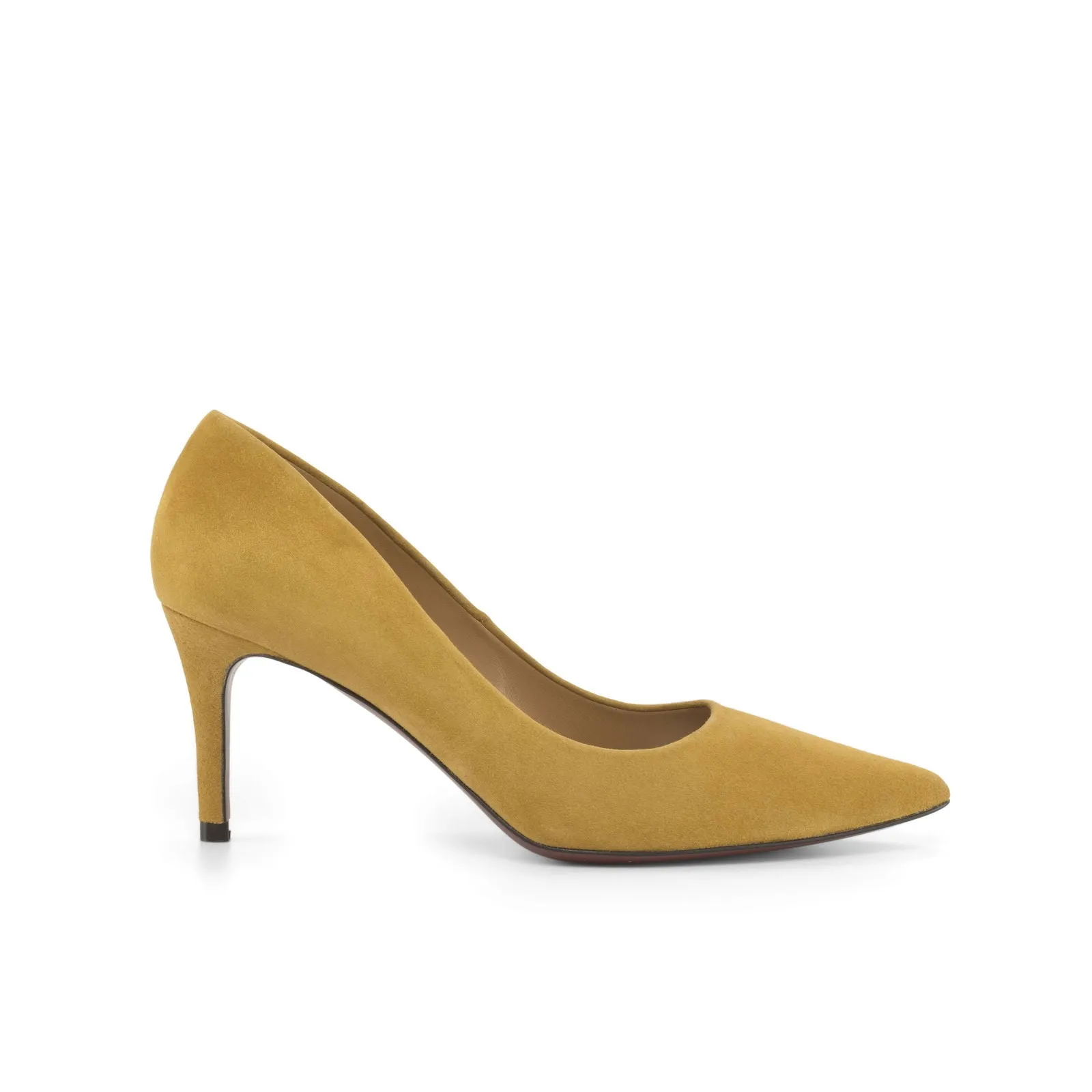 Women's Florence Pointed Toe Leather Heels Wide Plus Size 4777