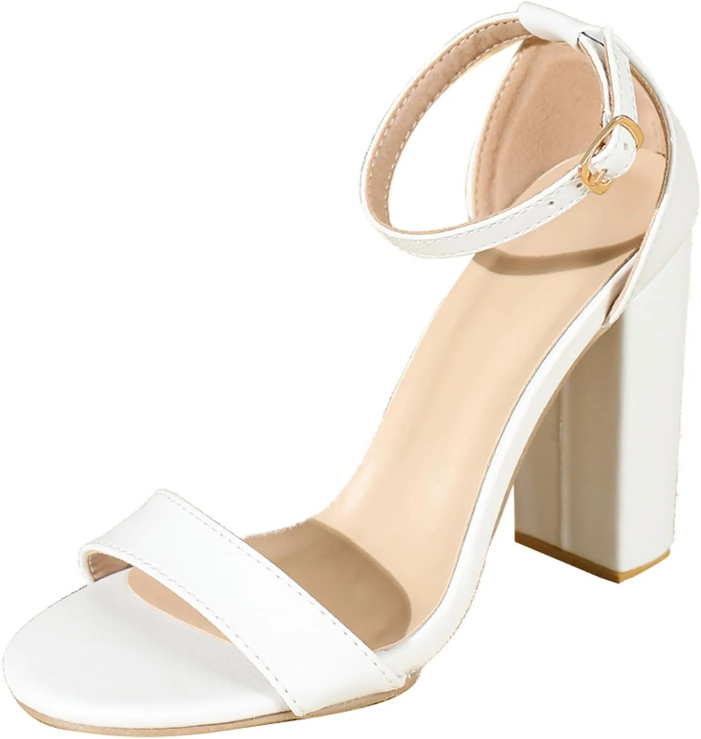 Women's Heel Slippers Square Head High-heeled Sandals Women Heels Sandals Fashion Open-toe Sandals Women Fashion Comfortable High Heels