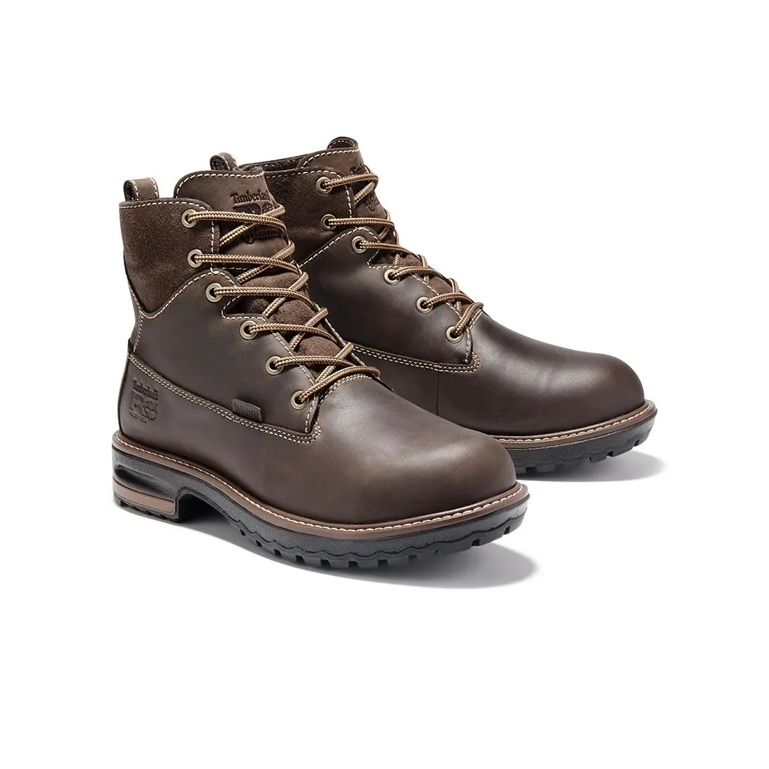 Women's Hightower 6-Inch Waterproof Alloy-Toe Work Boot Brown Turkish