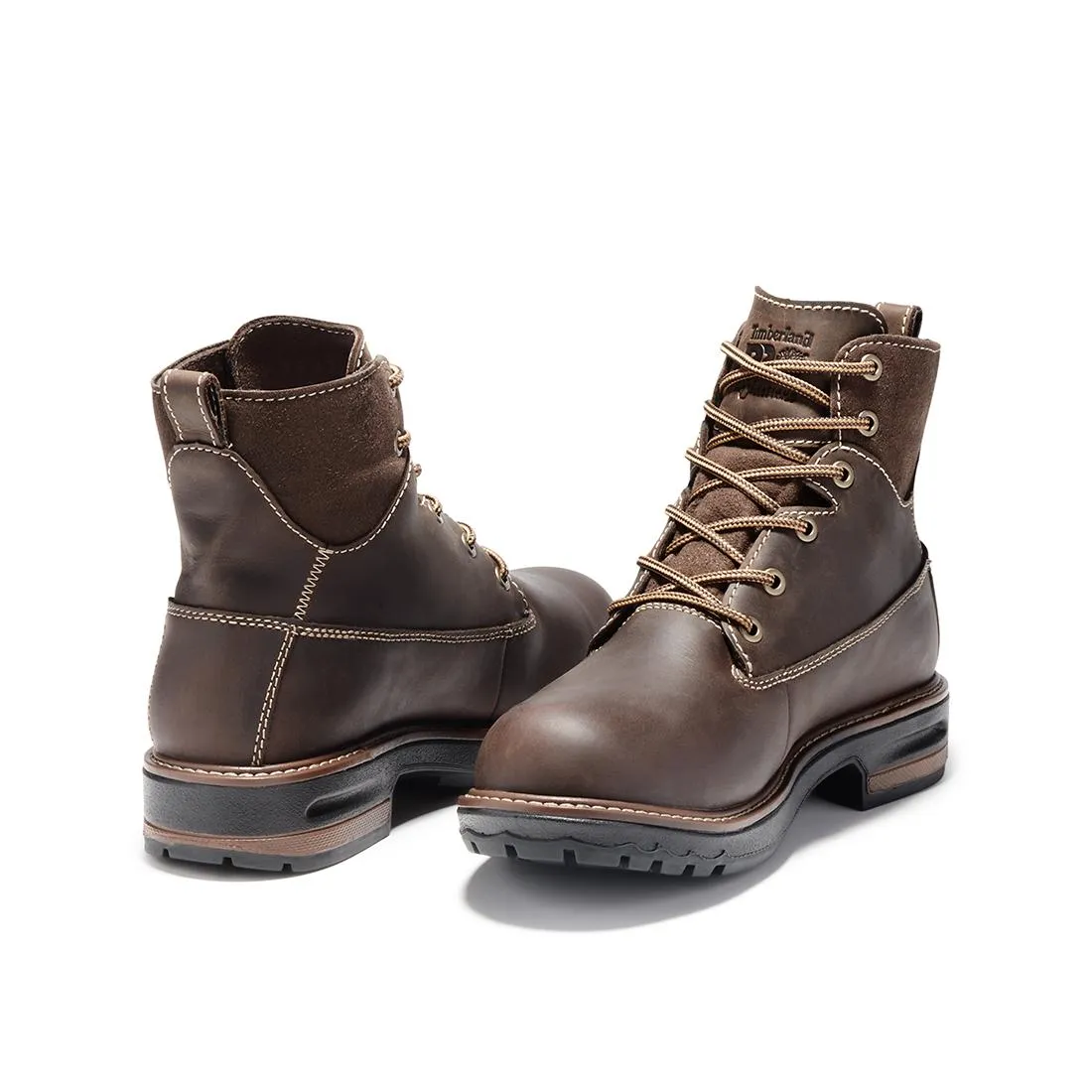 Women's Hightower 6-Inch Waterproof Alloy-Toe Work Boot Coffee Brown