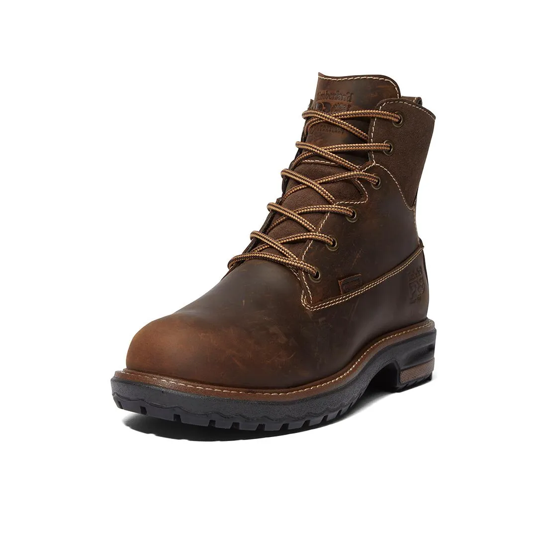 Women's Hightower 6-Inch Waterproof Alloy-Toe Work Boot Coffee Brown