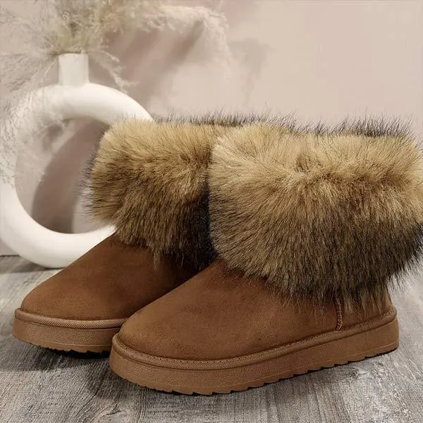 Women's Plush-Lined Warm Snow Boots 51049131C