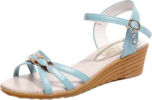 Womens Sandals Wedge Low Jelly Beach Flip Flops Female Students Korean Fashion Wear Women's Platform & Wedge Sandals