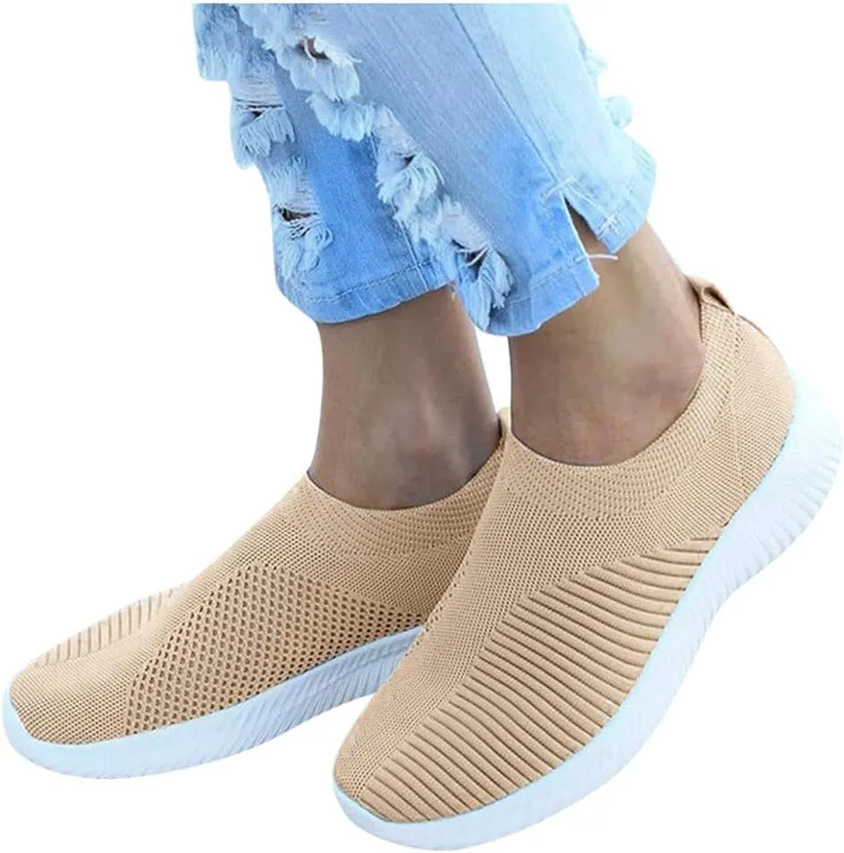 Women's Slip On Walking Shoes Running Comfortable Mens Running Shoes Loafers Shoes Dressy Casual Fashion Sneakers Slip On Tennis Shoe Casual Loafers
