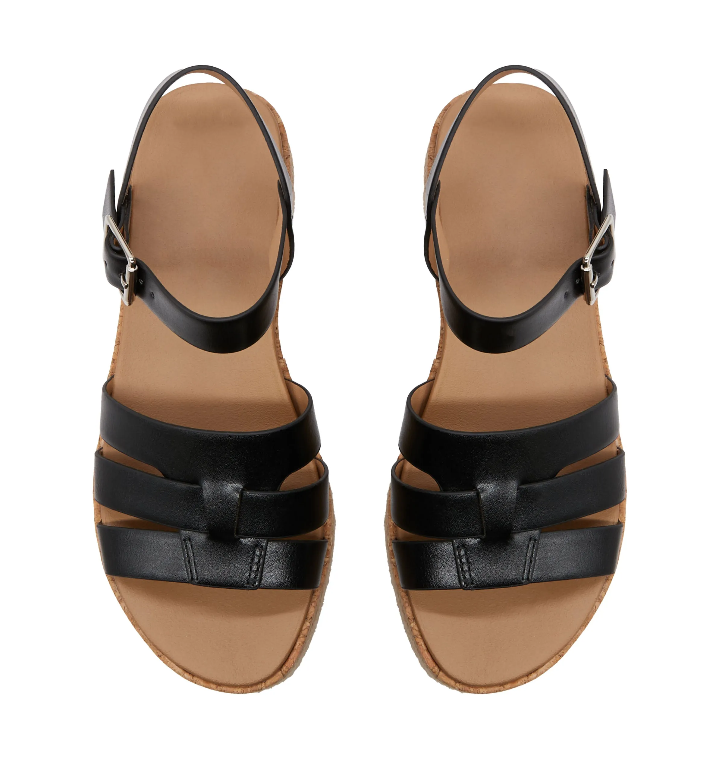 Women's Strappy Platform Sandal with Adjustable Ankle Strap