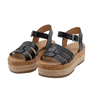 Women's Strappy Platform Sandal with Adjustable Ankle Strap