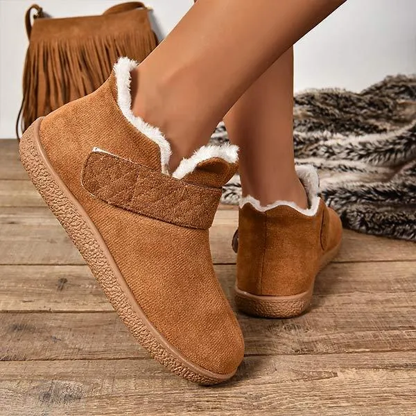 Women's Warm Lined Thickened Flat Winter Shoes 40107577C