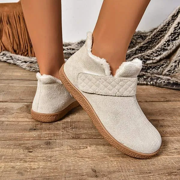 Women's Warm Lined Thickened Flat Winter Shoes 40107577C