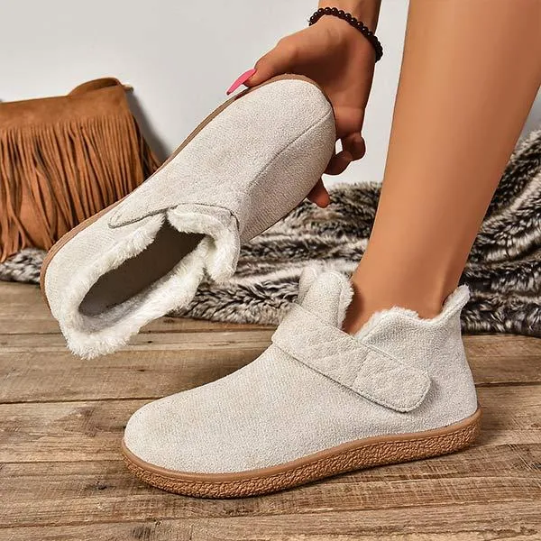 Women's Warm Lined Thickened Flat Winter Shoes 40107577C