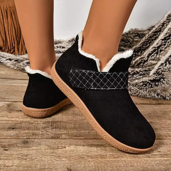 Women's Warm Lined Thickened Flat Winter Shoes 40107577C