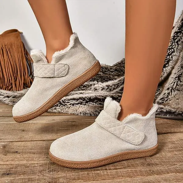 Women's Warm Lined Thickened Flat Winter Shoes 40107577C