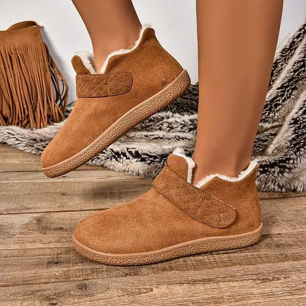 Women's Warm Lined Thickened Flat Winter Shoes 40107577C