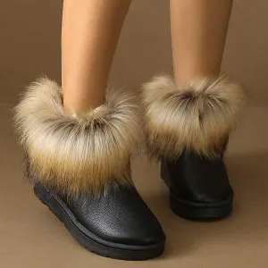 Women's Waterproof Fabric Warm Snow Boots 24400062C
