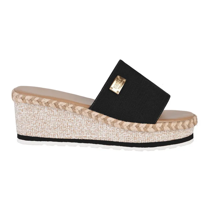 Women’s Wedge Heel Sandals with Wide Strap