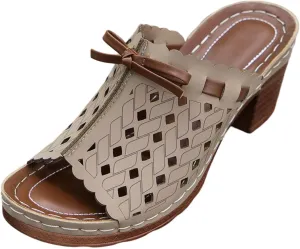 Womens Wedge Slippers with Arch Support Open Toe Hollow Out Platform Sandals Comfortable Dressy Arch Support Low Heel Breathable Shoes