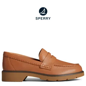 Women's Wells Penny Boat Shoe Tan (STS894560)