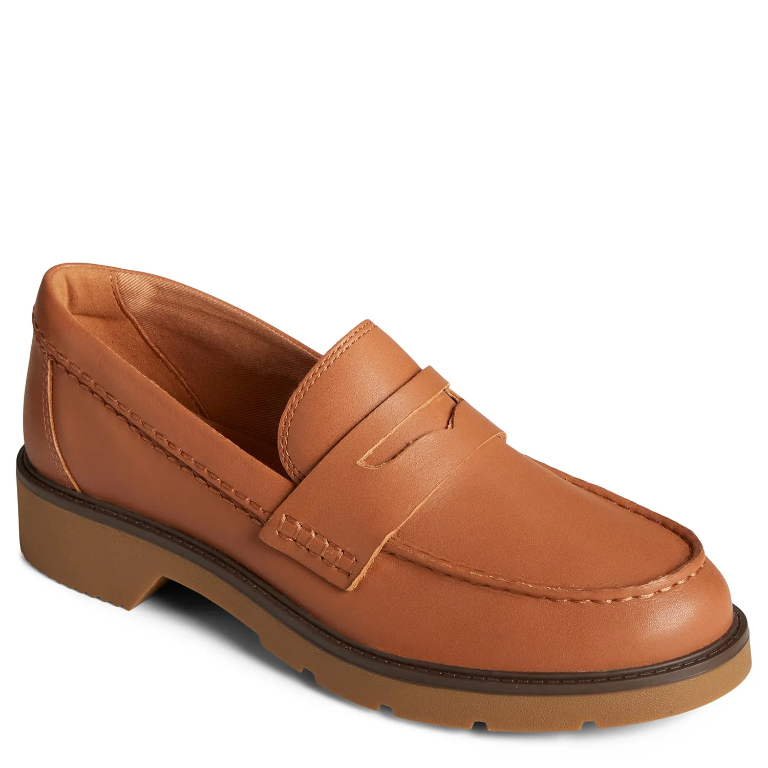 Women's Wells Penny Boat Shoe Tan (STS894560)