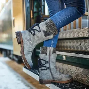 Women‘s Winter Warm Back Lace Up Snow Boots