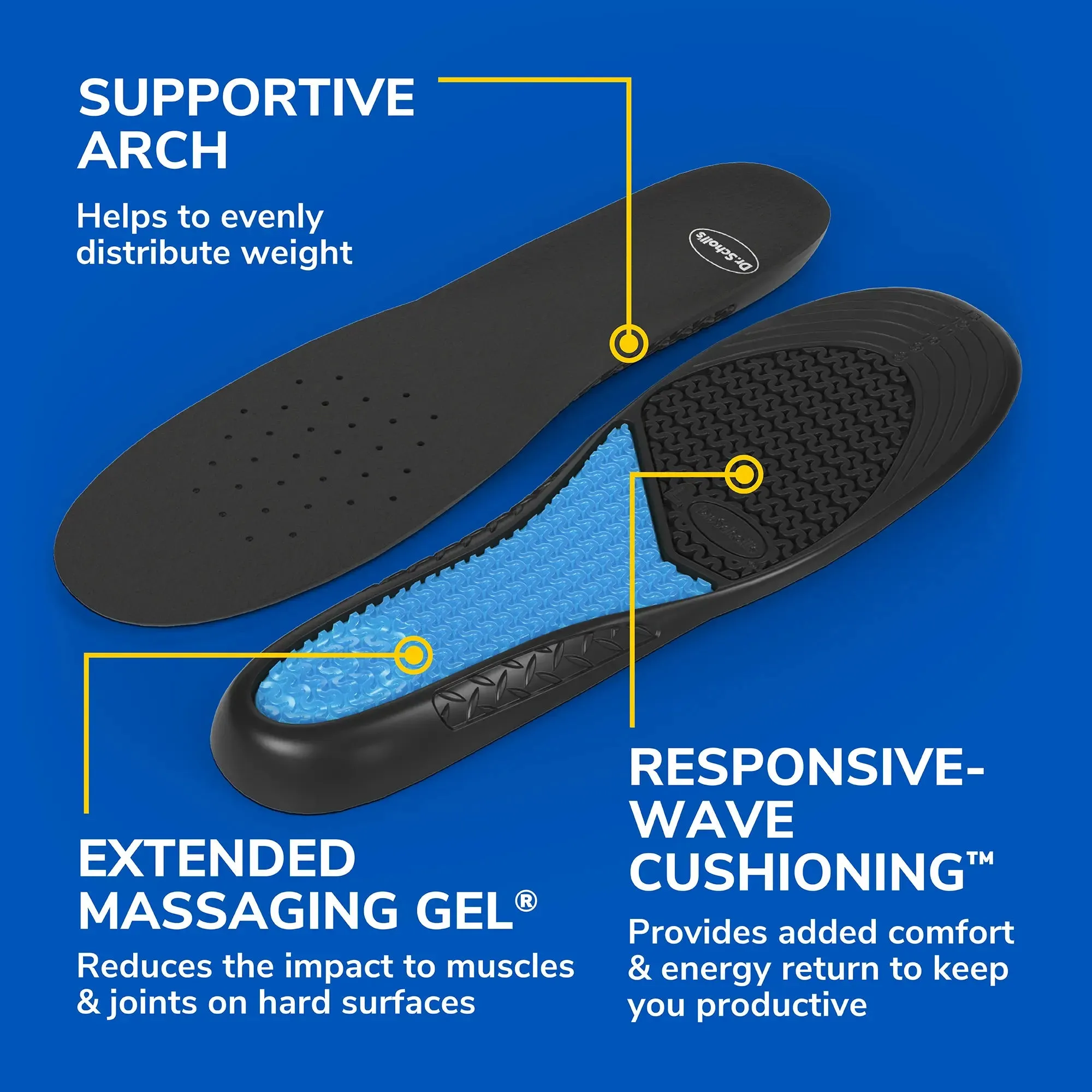 Work Insoles with Massaging Gel®
