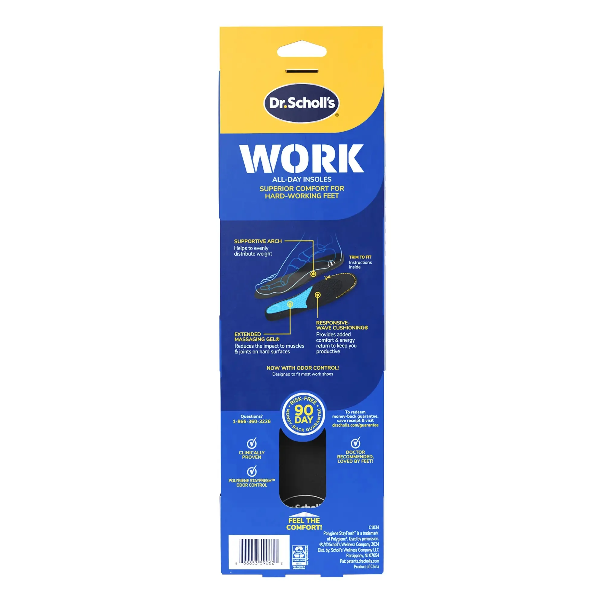 Work Insoles with Massaging Gel®