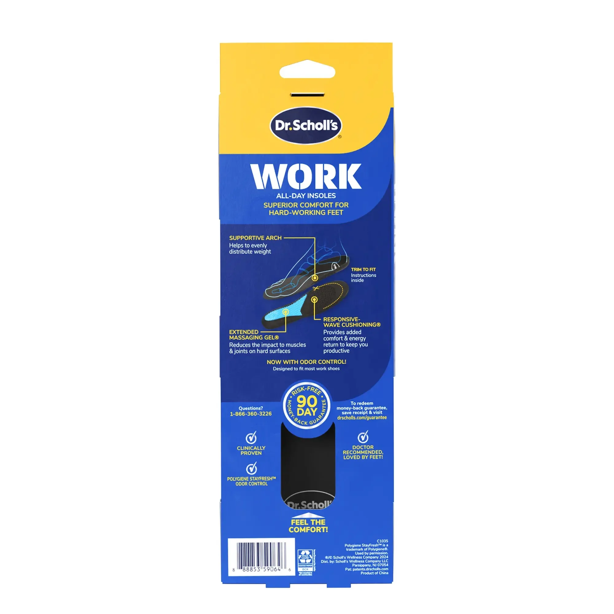 Work Insoles with Massaging Gel®