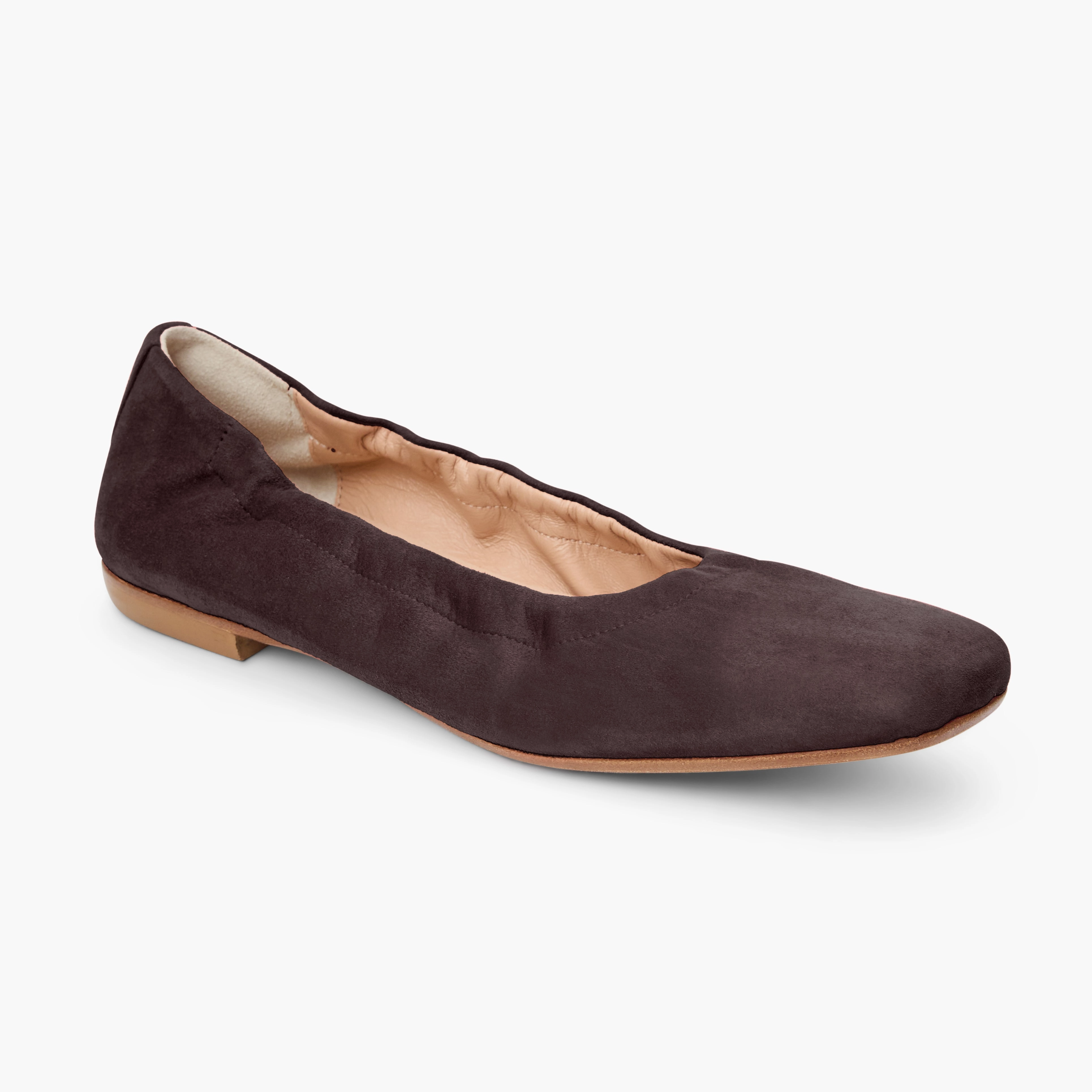 Casual Slip-On molded Santa Maria Italian Suede Ballet Flat