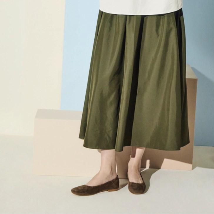 Santa Maria Italian Suede Ballet Flat Evening Ease