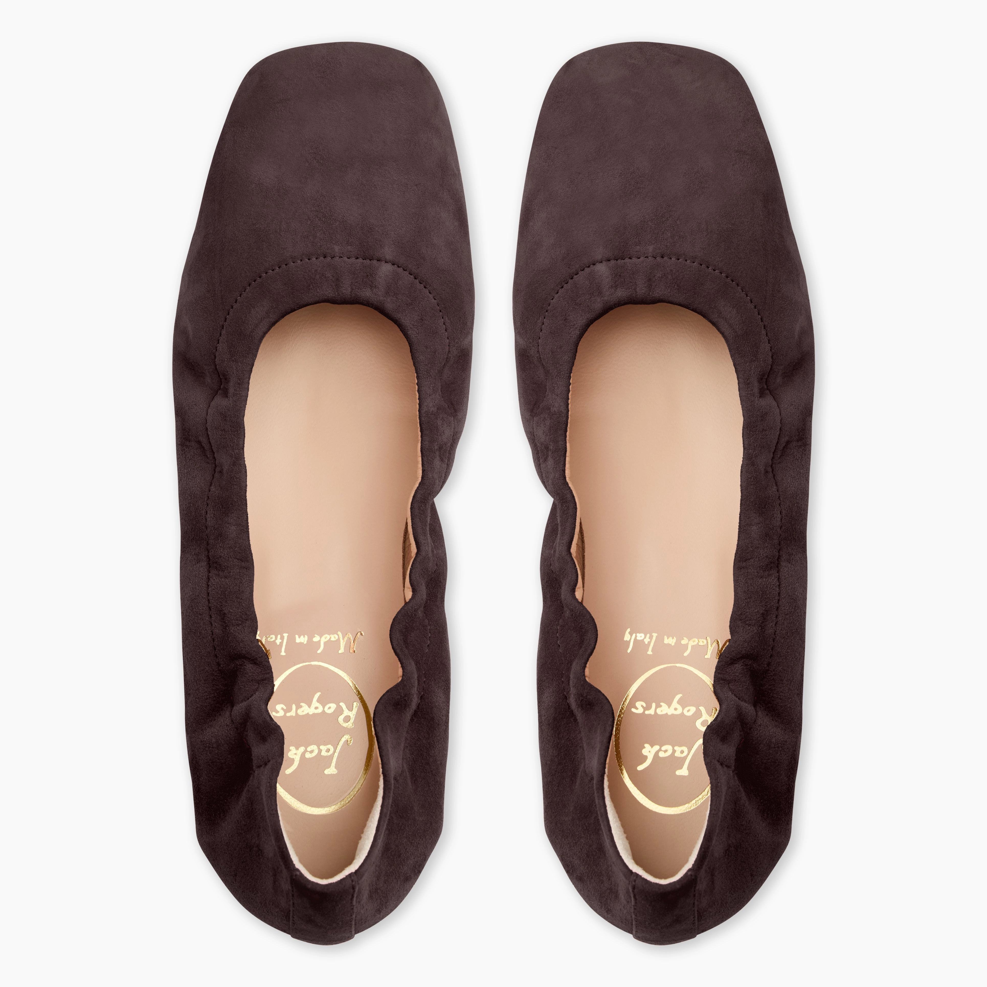 Pot Lane Santa Maria Italian Suede Ballet Flat