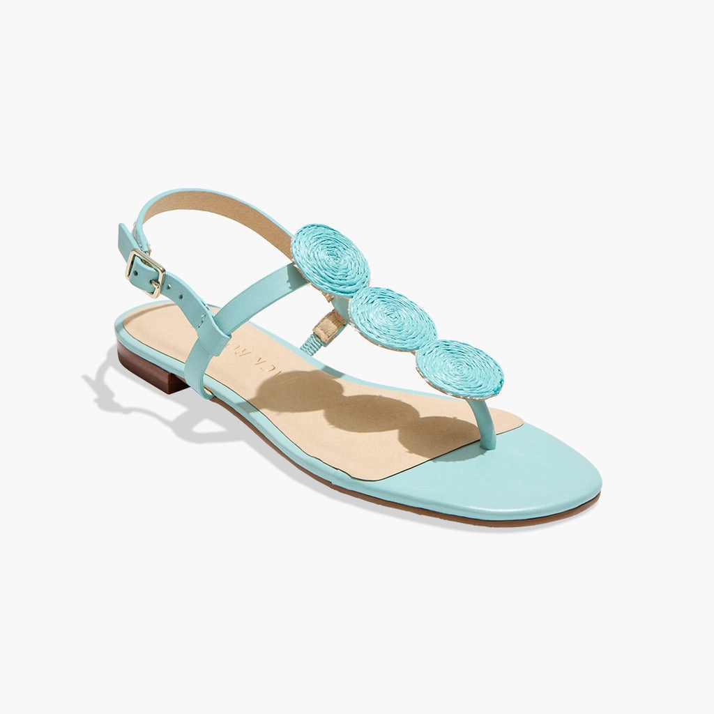 Worth Raffia Flat Sandal waterproof