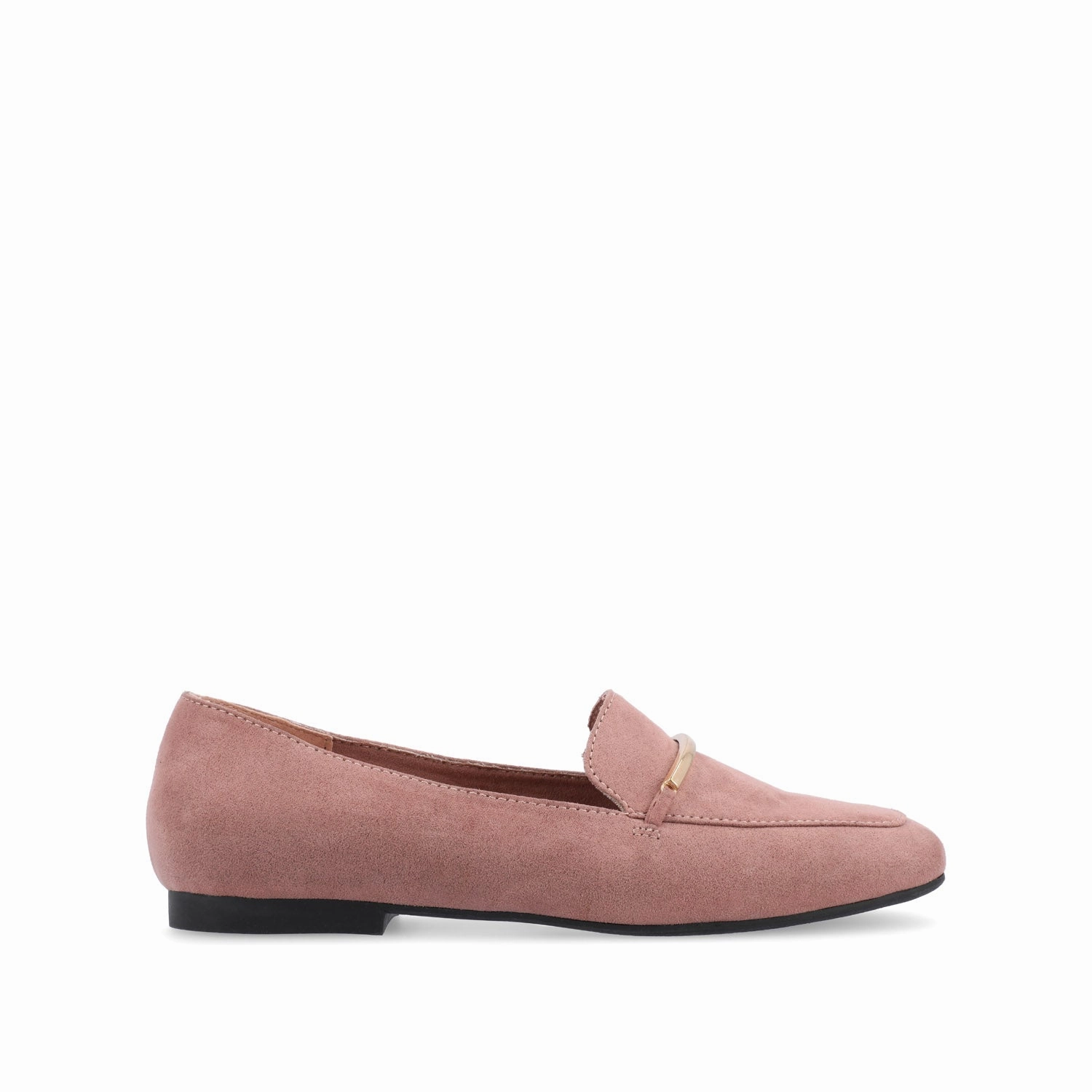 WRENN LOAFER FLATS IN FAUX SUEDE Trade Day Fund Glow