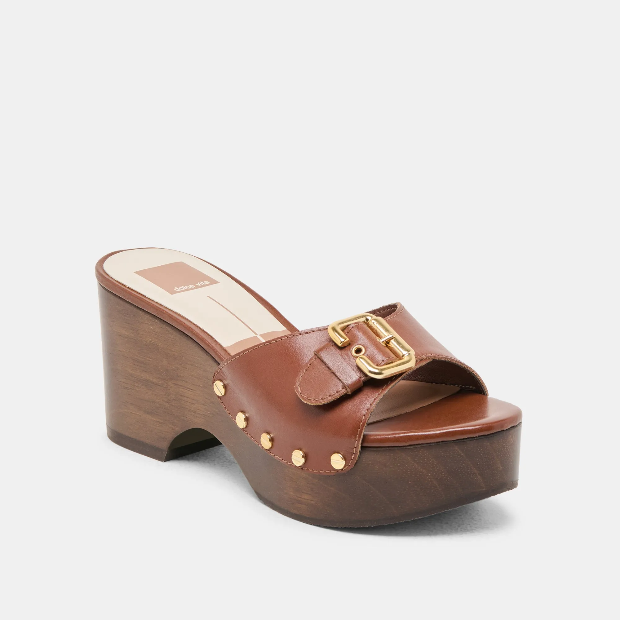 Happy Spark YALAH HEELS BROWN LEATHER