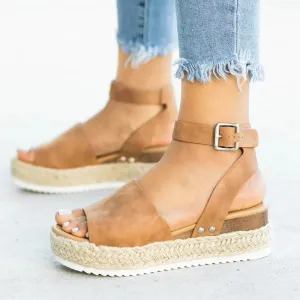 Yeknu Women Sandals Plus Size Wedges Shoes For Women High Heels Sandals Summer Shoes Flip Flops Chaussures Femme Platform Sandals