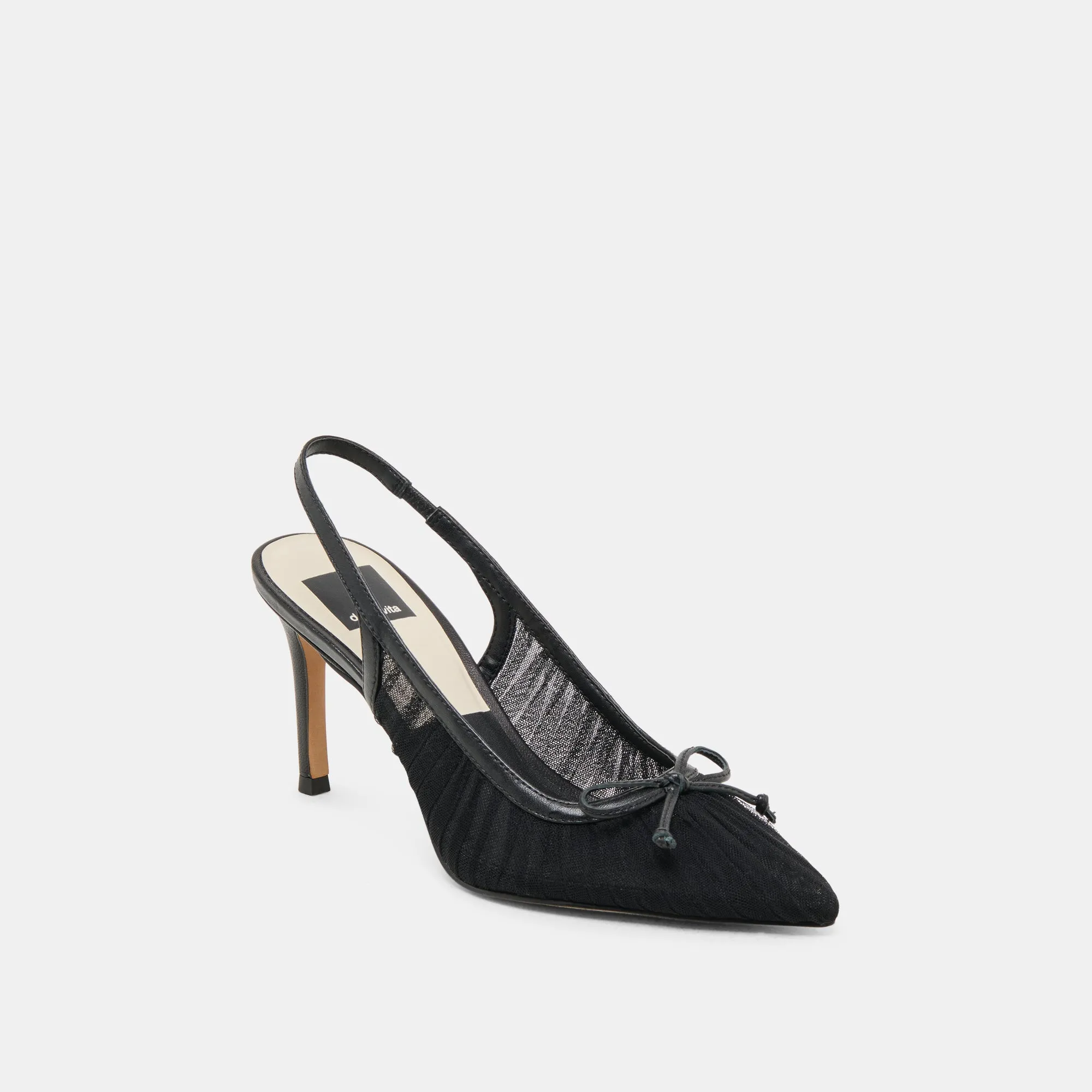 YELA HEELS BLACK TULLE Fashionable Fit