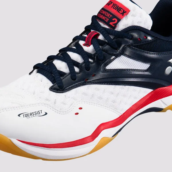 Yonex Power Cushion Badminton Shoes SHBCFA2EX White/Navy - Available Size - EU 36/ 37