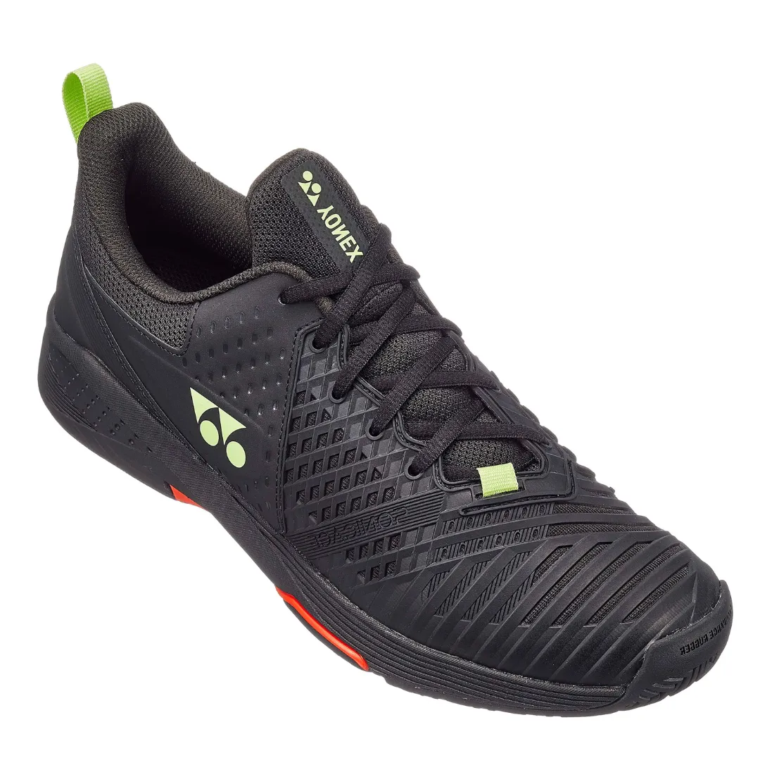 Yonex Sonicage 3 All Court Black Lime Mens Tennis Shoes