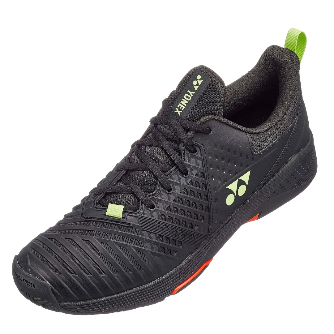 Yonex Sonicage 3 All Court Black Lime Mens Tennis Shoes
