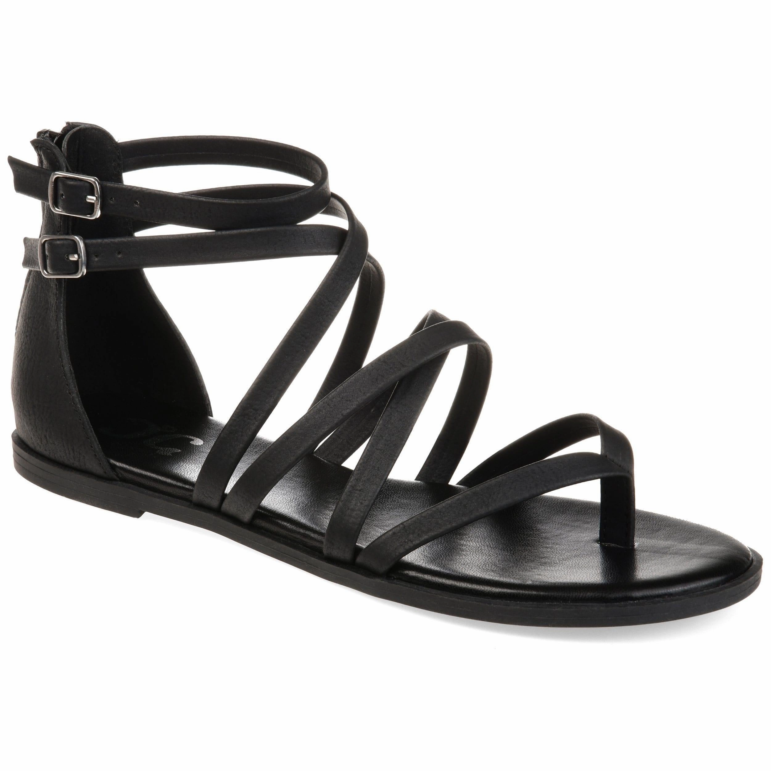 Block Heel ZAILIE GLADIATOR SANDALS IN VEGAN LEATHER