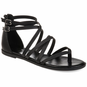 Block Heel ZAILIE GLADIATOR SANDALS IN VEGAN LEATHER